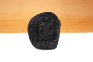ティルパティ・バラジ神像（シャーラグラーマ、462g）（受注発注品）