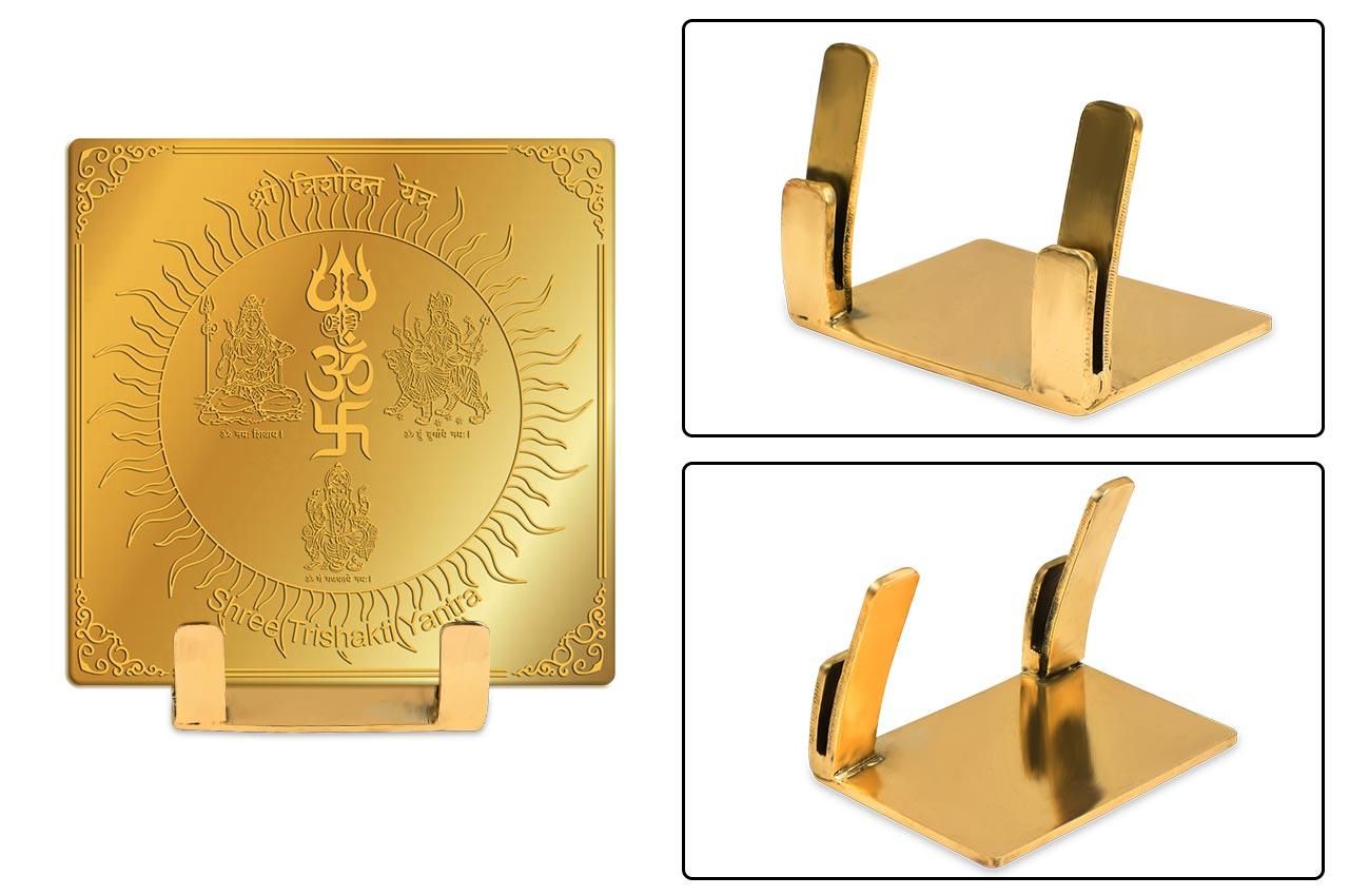 シュリー・トリシャクティ・ヤントラ（約15cm×15cm）（受注製作