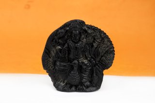 カールッティケーヤ神像（シャーラグラーマ、284g）（受注発注品）