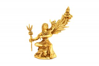 ガンガーダラ・シヴァ神像（真鍮製）（受注製作）