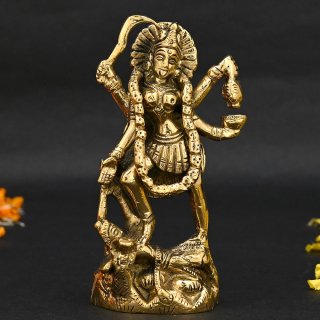 マハー・カーリー女神像（真鍮製）（受注製作） - スピリチュアル 