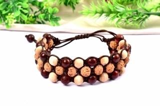 ルドラークシャ・レッドサンダルウッド・トゥラシー・ブレスレット