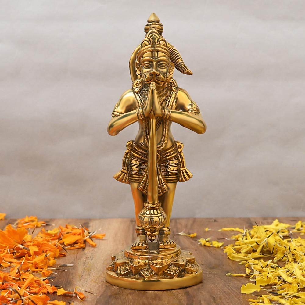 ハヌマーン 神仏像 真鍮製-
