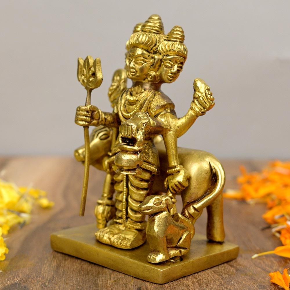 ダッタートレーヤ像（真鍮製、高さ約9.6cm）（受注製作