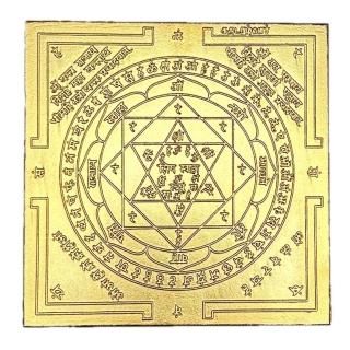 ガルダ・ヤントラ（8cm×8cm） - スピリチュアルインド雑貨