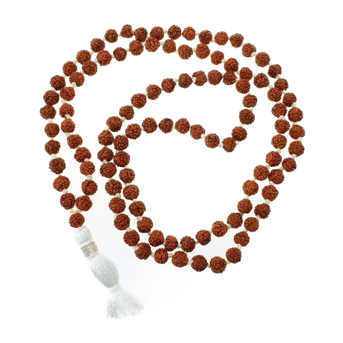 ルドラクシャ・マーラー：sacred-rudraksha-mala（ターコイズ
