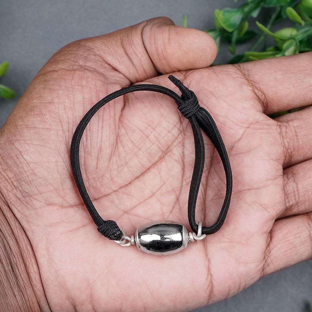 パラド・バレル・ブレスレット（シルバーキャップ＆ゴム紐