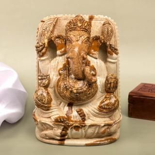 ブルーサファイア・ガネーシャ神像（約39.51g）（受注発注品