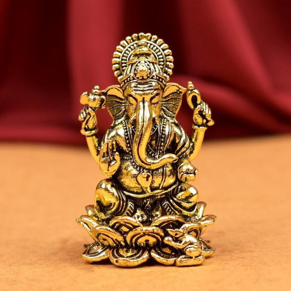 ガネーシャ神像（アシュタダートゥ、高さ約5.0cm）（受注製作