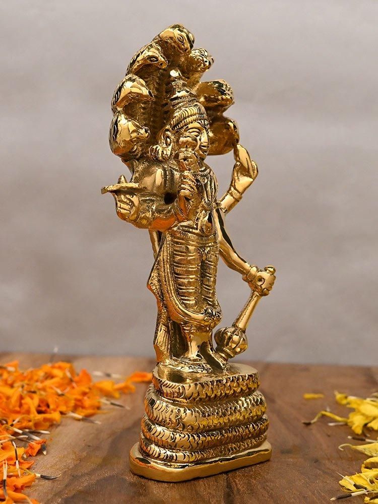 ヴィシュヌ神像　真鍮　金属製　インディア　ヒンドゥー教　最高神　三大神　仏像 ヴィシュヌ神像真鍮金属製インディアヒンドゥー教最高神三大神仏像