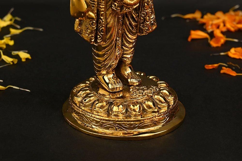 ダンヴァンタリ神像（真鍮製、高さ約19cm）（受注製作