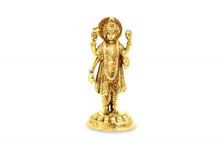 ダンヴァンタリ神像（真鍮製、高さ約19cm）（受注製作）