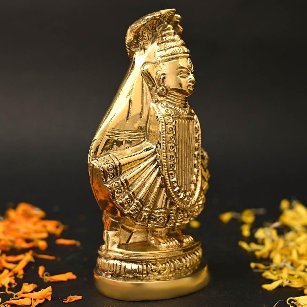 美と豊穣の女神ラクシュミー像　真鍮 ラクシュミー女神像（真鍮製、高さ約28cm）（受注製作