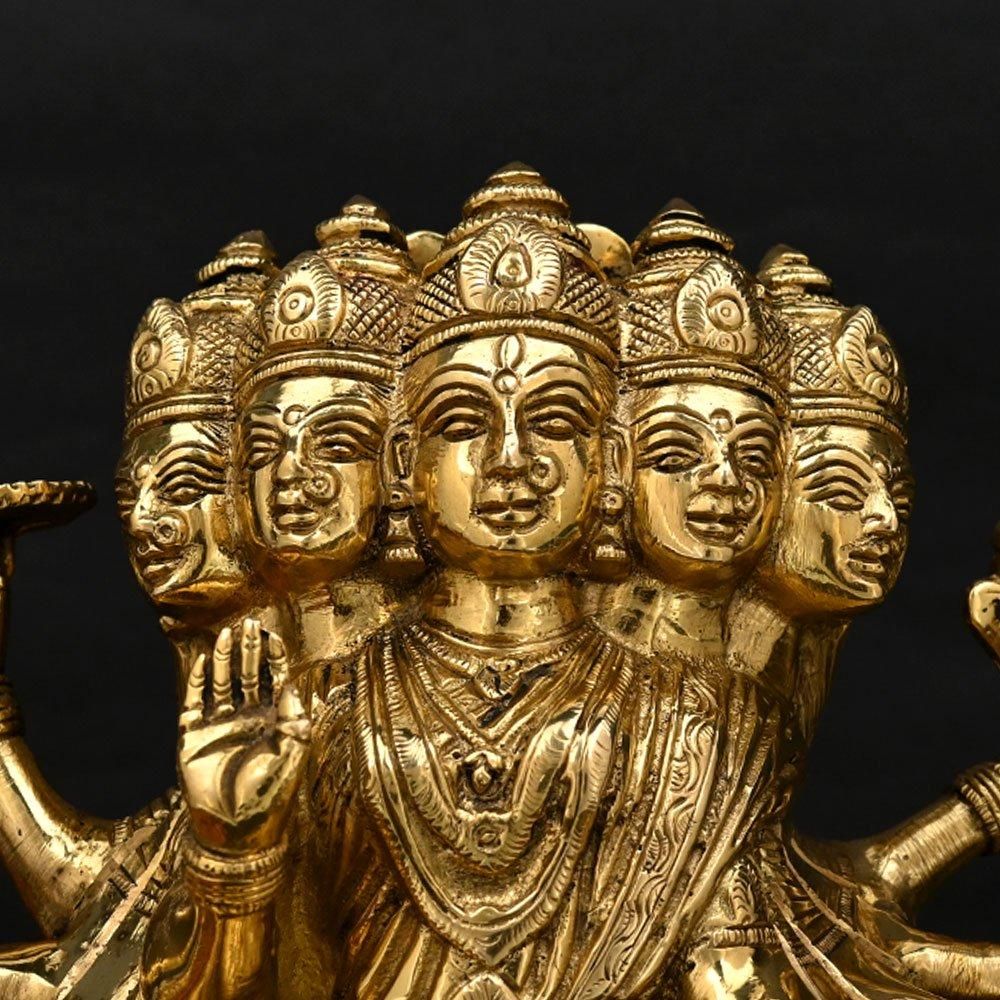 ガーヤトリー女神像（真鍮製、高さ約20.3cm）（受注製作