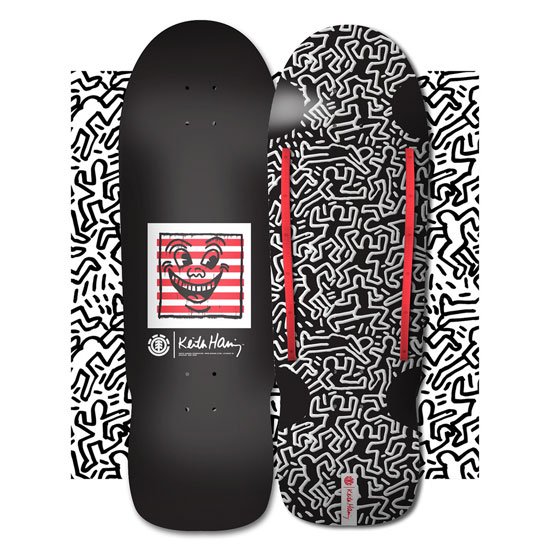 VANILLA WEB STORE - ELEMENT- KEITH HARING 1984 9.5 SKATEBOARD DECKキースへリング  スケートデッキ 9.5 X 30