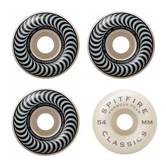Spitfire Formula Four Classic Skateboard Wheels - white