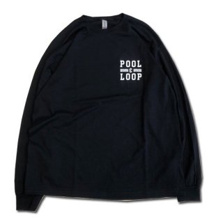 POOL & LOOP TILE LONG SLEEVE T-SHIRT BLACK