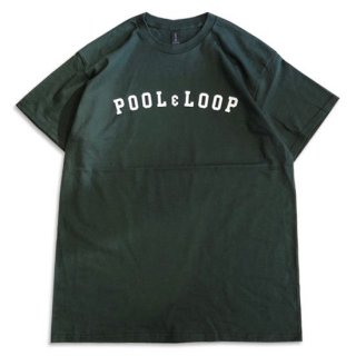 POOL & LOOP TILE SHORT SLEEVE T-SHIRT DARK GREEN