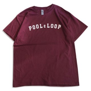 POOL & LOOP TILE SHORT SLEEVE T-SHIRT MAROON