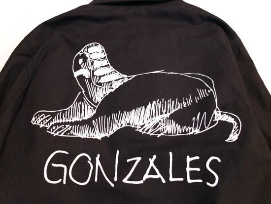 Vanilla Web Store Mark Gonzales マークゴンザレス スフィンクス ツイルコーチジャケット黒 Vanilla Web Store Mark Gonzales マークゴンザレス スフィンクス ツイルコーチジャケット黒