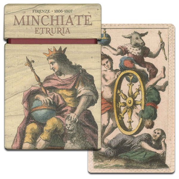 期間も長いのでAntiche minchiate etruria ミンキアーテのタロット