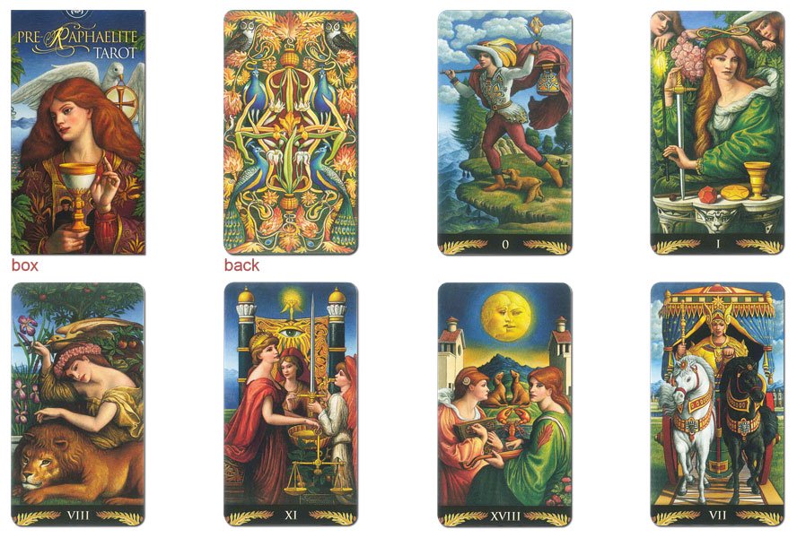 Таро евы. Таро рафаэлитов. Pre Raphaelite Tarot. Карты Таро Евы. Карты Таро прерафаэлитов / pre-Raphaelite Tarot - lo Scarabeo.