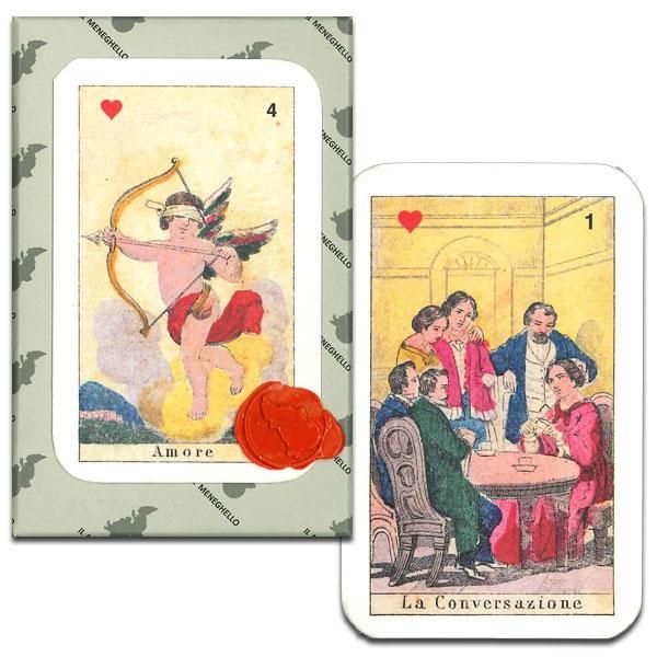 クラシックな雰囲気の52枚組占いカード】シビラ・オリジナル 1850