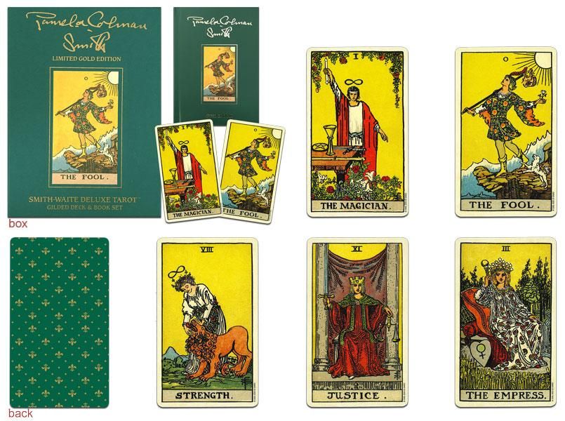 SMITH-WAITE DELUXE TAROT:GILDED DECK & BOOK SET スミス・ウェイト