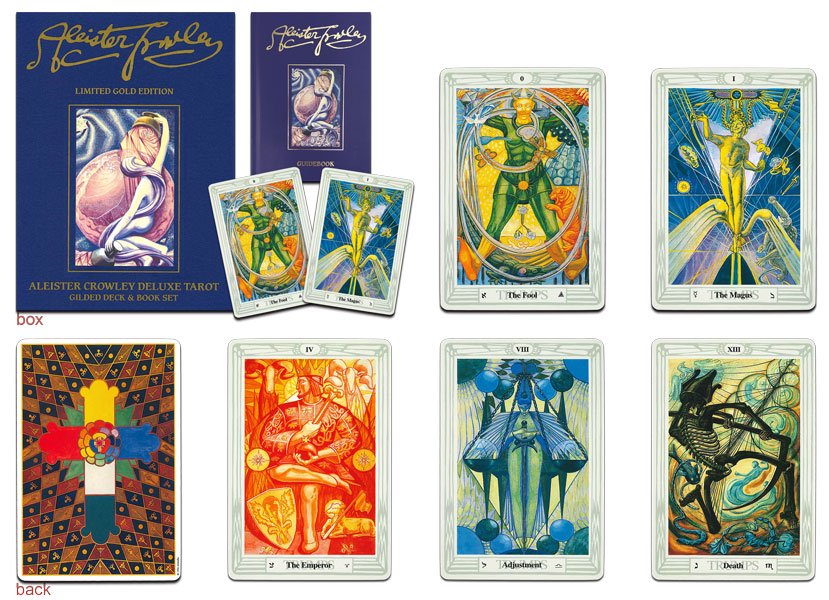 ALEISTER CROWLEY DELUXE TAROT:GILDED DECK & BOOK SET アレイスター・クローリー・デラックス・タロット ＜限定版＞