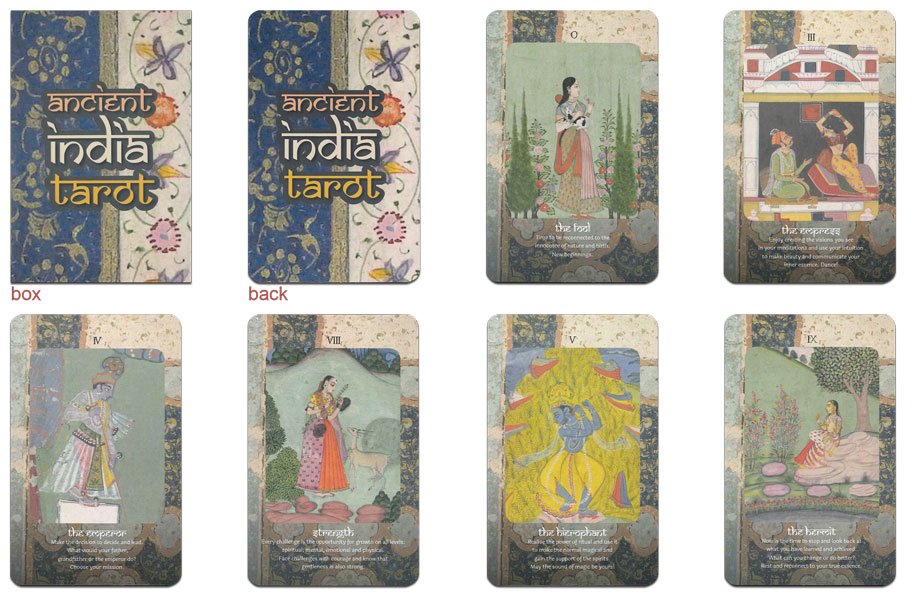 ancient indian Tarot　エンシェント・インディアン・タロット（大アルカナのみ）