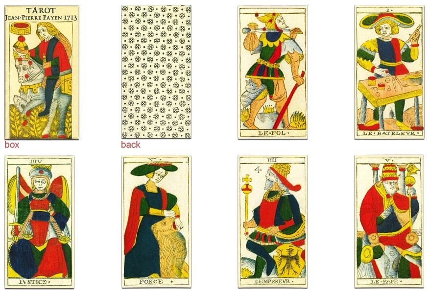 TAROT DE JEAN PIERRE PAYEN 1713 タロット・デ・ジャン