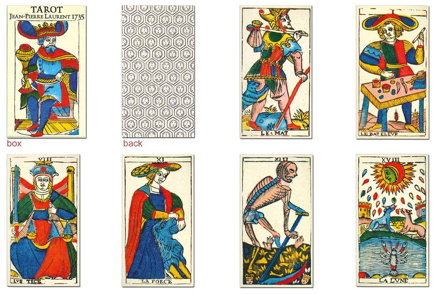 TAROT DE JEAN PIERRE LAURENT 1735 タロット・デ・ジャン・ピエール・ローラン1735