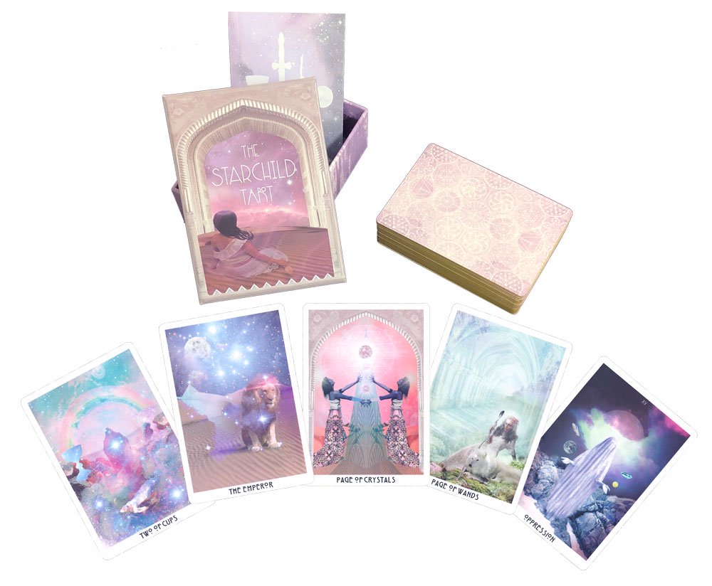 The Starchild Tarot - 1st Edition - ROSE PORTAL BOX スターチャイルド・タロット 初版  ローズ・ポータルボックス