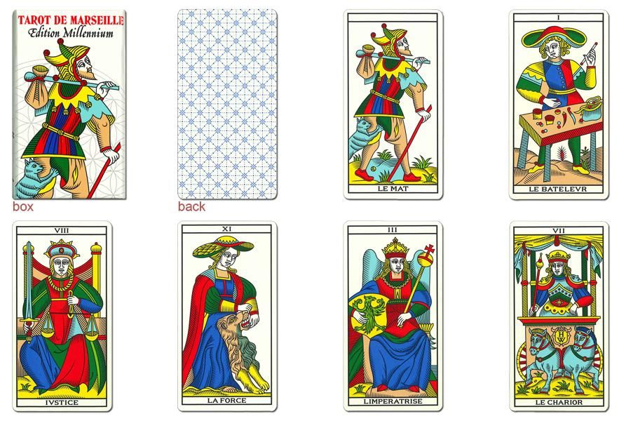 TAROT DE MARSEILLE Edition Millennium ミニチュア・タロット