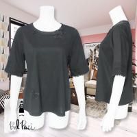 ベルパーチ BelPaci Tシャツ 日本製 オフ BP51939 Tシャツ【BelPaci（ベルパーチ）】BP51939 - 黒◇ミツキ☆レース
