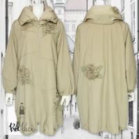 bel paci ベルパーチ お花モチーフ チェック柄 スプリングコート