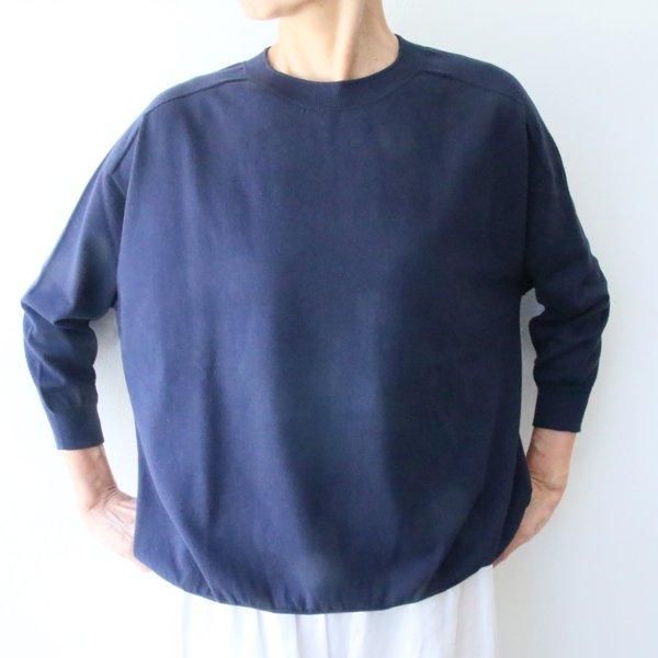 as it is クルーネック七分袖ニット - spoonful web shop