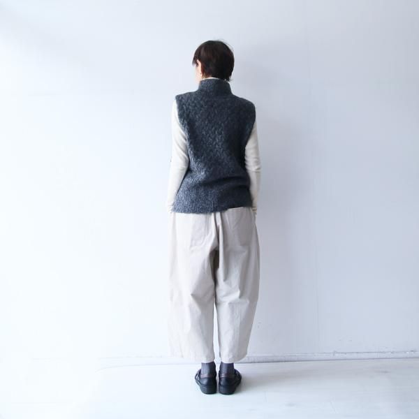 オンラインショップ ボトルネックケーブルベスト ind mizuiro - shop web spoonful トップス