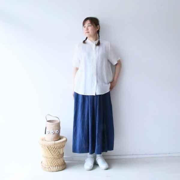 【30%OFF】サラウェア Belgium Linen Stand Collar Shirt ベルギーリネン スタンドカラー シャツ メール便OK SARAHWEAR C53012 半袖  麻 白 黒 楽天市場】(メール便OK) 【30%OFF】SARAHWEAR サラウェア