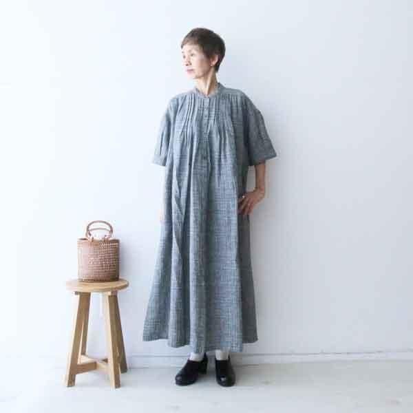 ハンズオブクリエイション　リネンタックワンピース CLOTHES ワンピース - spoonful web shop