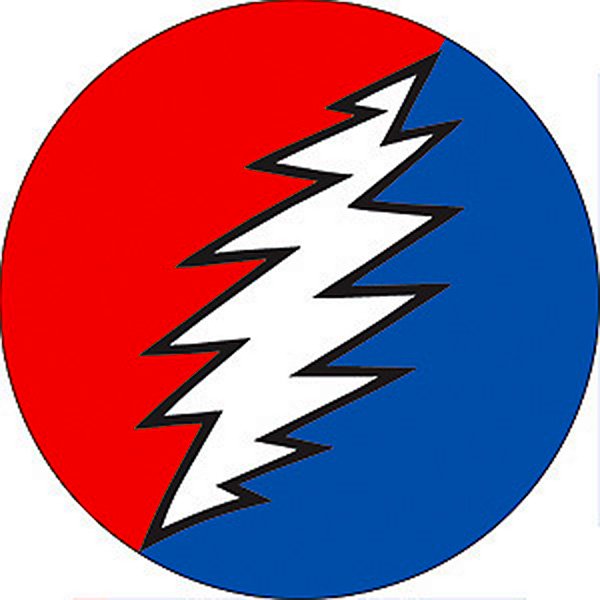 Grateful Dead - 13 Points Lightning Bolt Button (B-102) - Bear's Choice Web  Shop