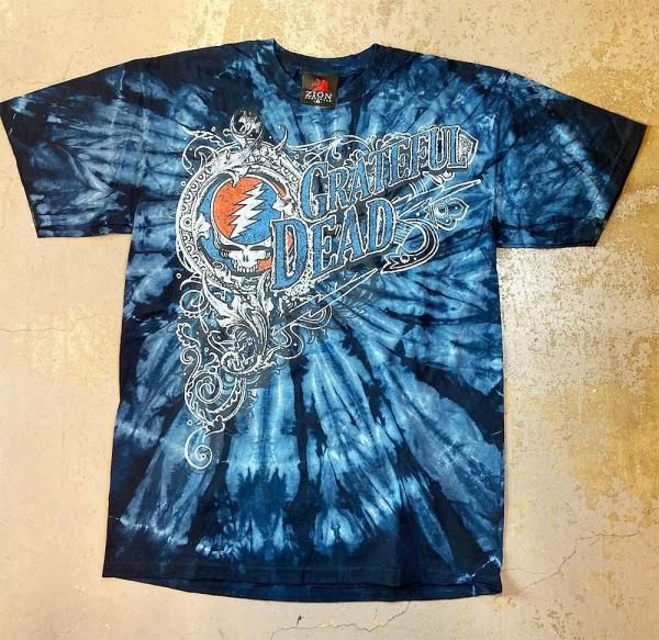 Grateful Dead - 'Vines & Stealie' Tie-dye Vintage T-shirt (New Old