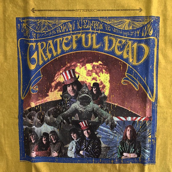 Grateful Dead - The Golden Road 1967 T-shirt on mustard - Bear's