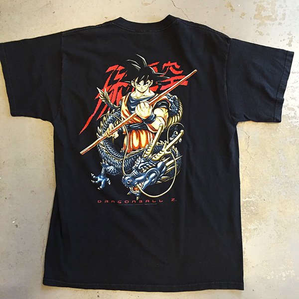 Dragon Ball Z - “孫悟空” T-shirt on black (Vintage Used Clothing) - Bear's  Choice Web Shop