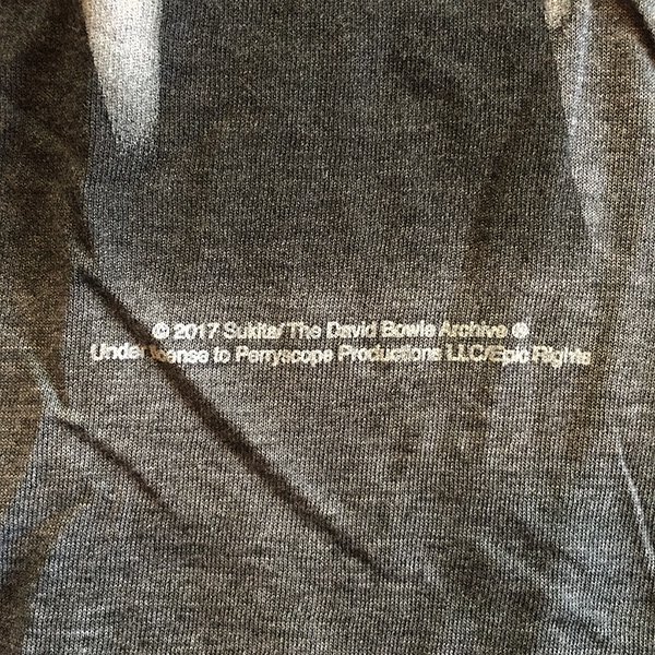 David Bowie - Station To Station 1976 T-shirt on grey - Bear's