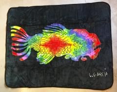 グレイトフル・デッド　ラグ　ブランケット　ヴィンテージ　ダンススケルトン Fleece Blanket & Cotton Rug (フリースブランケット＆コットン