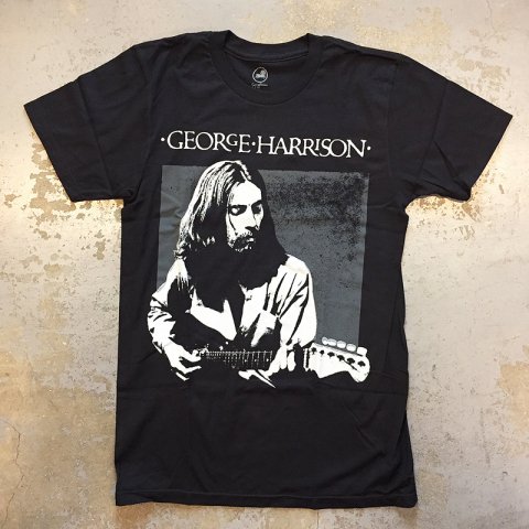 George Harrison - Portrait T-shirt on vintage black (Sorry