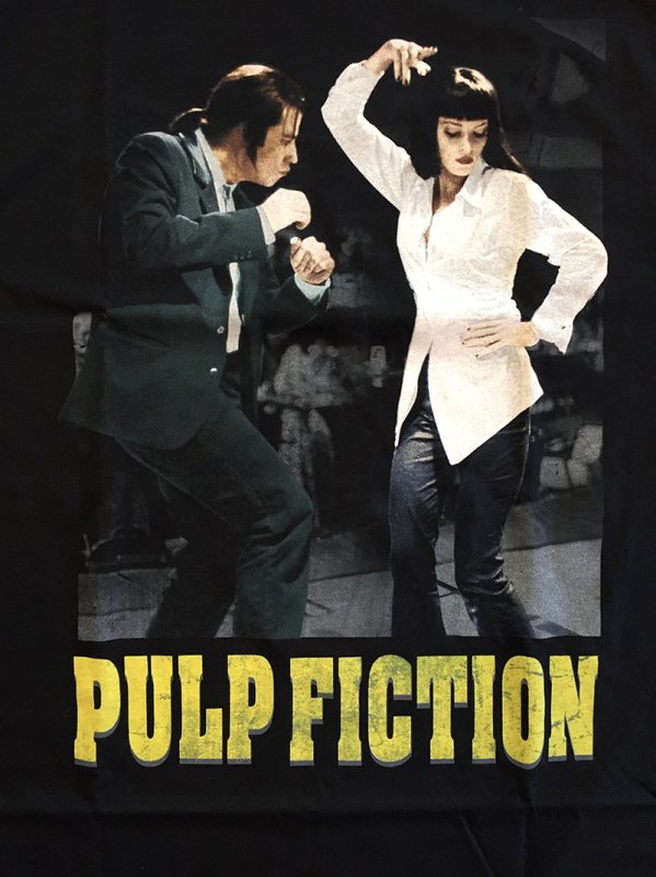 Pulp Fiction - Twist Dance Contest T-shirt on black - Bear's