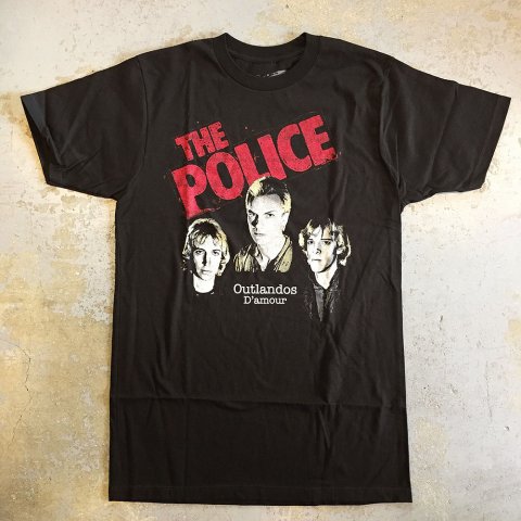 The POLICE - Outlandos D'Amour 1978 T-shirt on black - Bear's