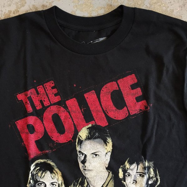 The POLICE - Outlandos D'Amour 1978 T-shirt on black - Bear's